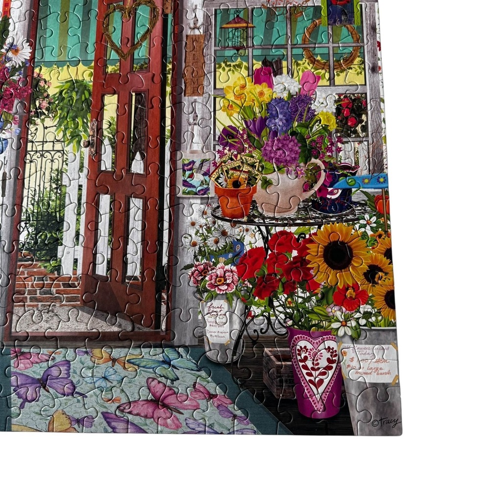 Ceaco Flower Shop Tracy Flickinger 300 Pieces Puzzle Complete - Picture 4 of 8